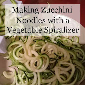 how to make zucchini noodles with a vegetable spiralizer