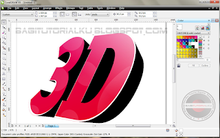 Cara Membuat Effek 3D Text Pada Corel Draw