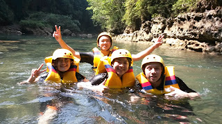 petualangan body rafting green canyon