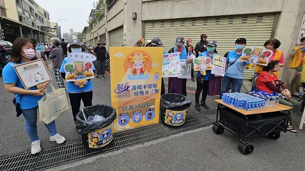 ▲大甲媽祖遶境沿線資源回收區。（彰化縣環保局提供）
