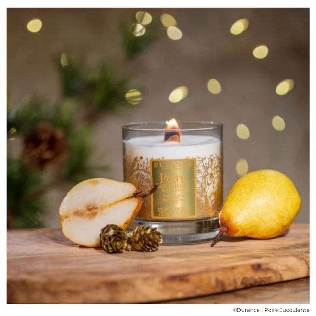 revue de la bougie parfumée poire succulente de durance