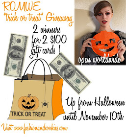 Romwe trick or treat giveaway ! Win 2 x $100 gift cards !