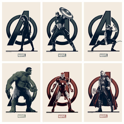 The Avengers Movie Variant Edition Handbill Set by Matt Ferguson & Grey Matter Art
