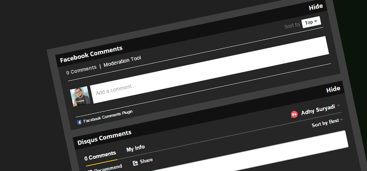 Menunda Pemuatan Komentar Facebook Dan Disqus Dengan Onclick Dan Show Hide