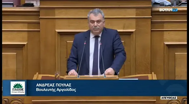 Βουλευτής Αργολίδας Ανδρέας Πουλάς