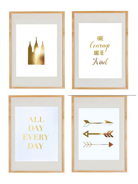 gold foil print, gold art, foil art, temple foil print, have courage and be kind, all day every day, arrows, gold foil arrows, gold foil arrow, foil temple, typography, letter art, always lou, studio 7 interior design, interiors, giveaway