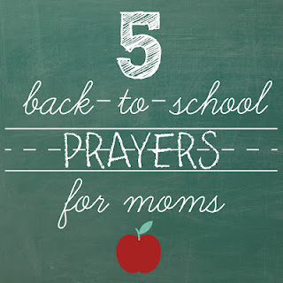 5 back to school prayers for Moms