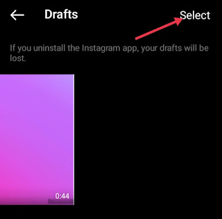 Instagram Ka Draft Delete Kaise Kare