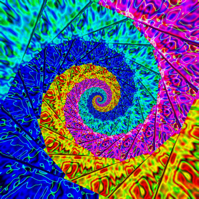 A Digital Rainbow Spiral drawn by gvan42 - Gregory Vanderlaan