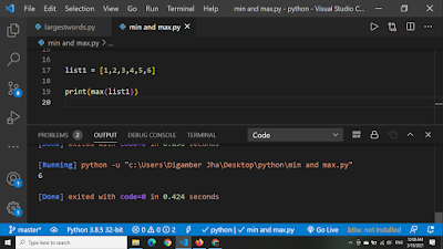 python max function