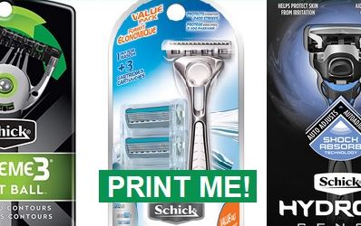 Schick Razor Coupons | Save up to $6.00 off 