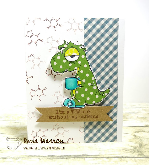 Dana Warren - Kraft Paper Stamps - Coffee Loving Cardmakers - The Rabbit Hole Designs