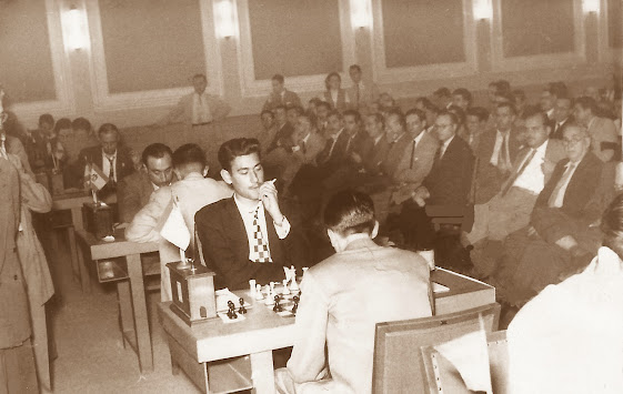 Román Torán en el Torneo Internacional de Ajedrez Barcelona 1952