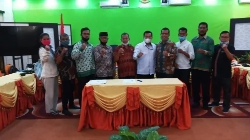 PNP Tandatangani MoA dengan 4 orang Walinagari Kecamatan Sungai Limau.