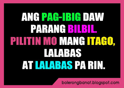 Ang pag-ibig parang bilbil