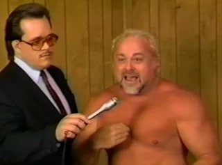 Smoky Mountain Wrestling - Kevin Sullivan is interviewed before his match