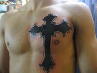 Body cross tattoo