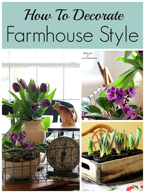 Farmhouse spring centerpieces