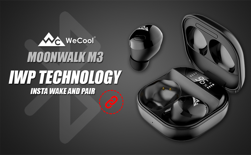 Wecool Moonwalk M3 Bluetooth in Ear True Wireless Earbuds with High Bass