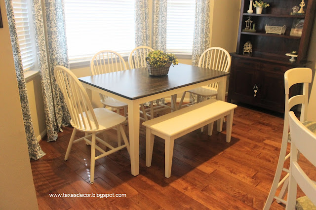 sanding down and staining kitchen table top