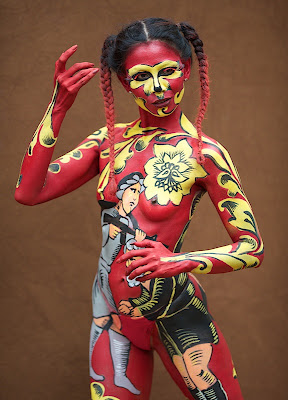 Word Body Painting Beautiful