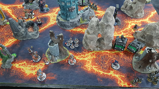 Warhammer 40k battle report - Maelstrom of War -  Covert Manoeuvres - 2000 points - Thousand Sons vs Raven Guard