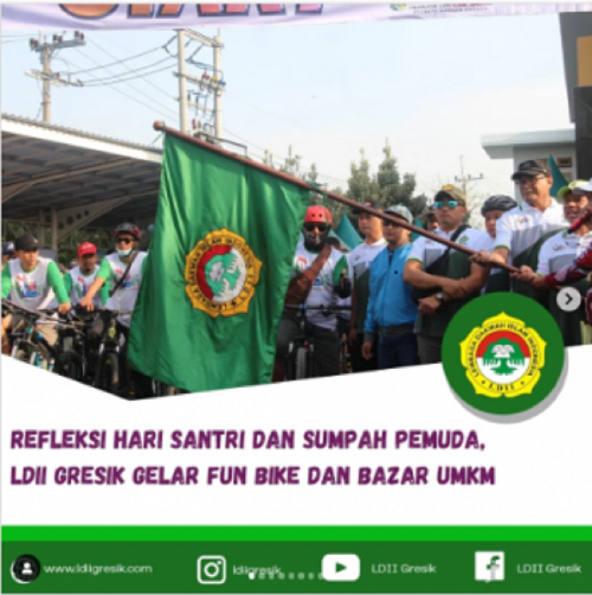 Kemeriahan Fun Bike Sumpah Pemuda LDII Gresik