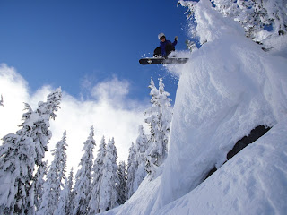 Jumping At Snow wallpaper