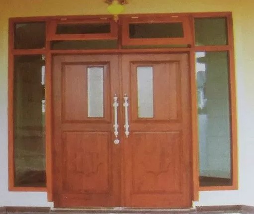 43 Model  Pintu  Kupu  Tarung  Kayu Jati Klasik yang Modern 