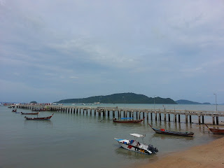 Chalong Bay - long tail boats pier