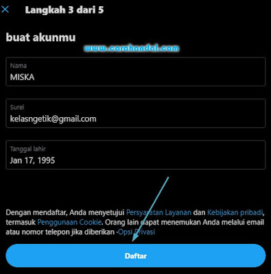 Cara Membuat Akun Twitter