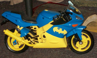 Mattel Batgirl Batcycle, side view