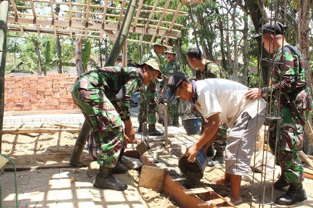 PENGGADAIAN,TNI DAN MASYARAKAT  BEDAH RUMAH VETERAN