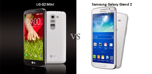 Perbandingan Samsung Galaxy Grand 2 vs. LG G2 Mini – Duel Smartphone Android 3 Juta-an