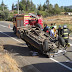 Conductor Fallece Tras Volcar su camioneta cerca de Ñipas