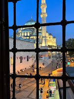 Postcard - Minaret of Yeni Mosque - View from Pandeli restaurant