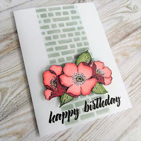 Birthday card with Adore You stamp set