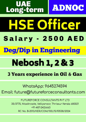 ADNOC Safety Officer requirements