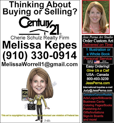 Century 21 EDDM Postcard Caricature Ad