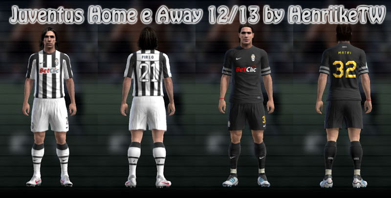 Juventus 12-13 Player Kits - PES 2012