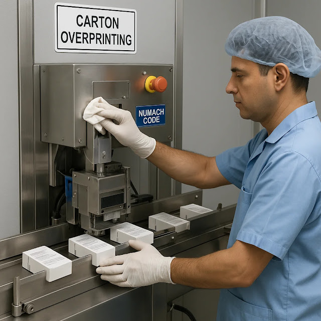 Cleaning and Operation of Carton Overprinting machine (Numach Code)