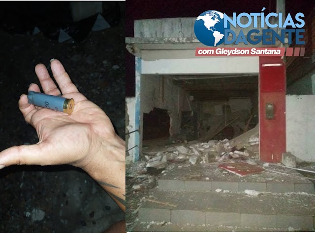 Criminosos armados explodem caixas eletrônicos em Muniz Ferreira