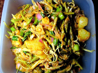 Bauhinia and Potato Salad (Koirala ko Phool re Aloo ko Achaar)