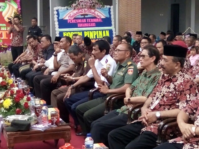 DANRAMIL 04 TAWANGSARI HADIRI PERESMIAN TERMINAL TAWANGSARI OLEH BUPATI SUKOHARJO