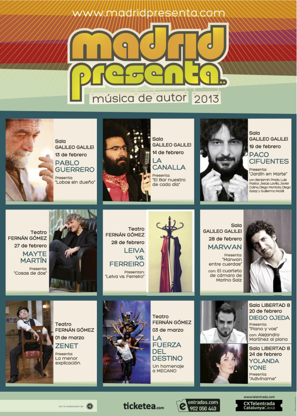 MADRID PRESENTA 2013 CON PABLO GUERRERO, PACO CIFUENTES, LEIVA...