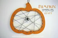 pumpkin spiderweb craft