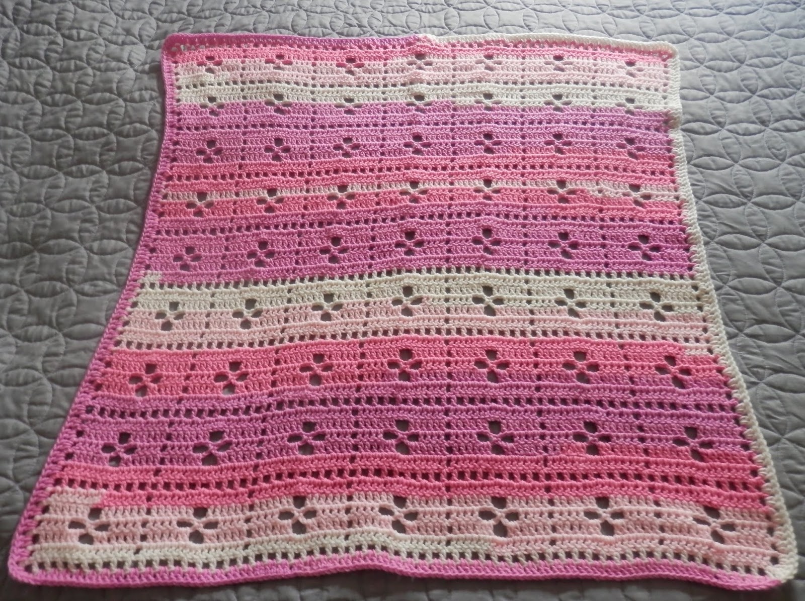 Karens Crocheted Garden Of Colors Call The Midwife Baby Blanket