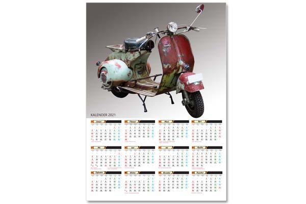 Kalender Motor Vespa Terlaris 2021