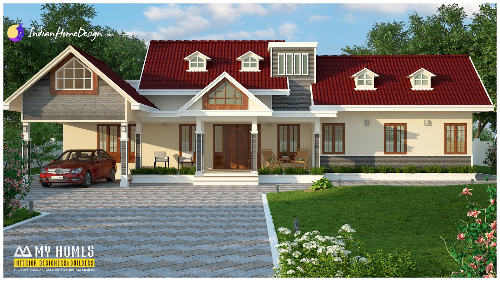Traditional Kerala  Home  Design  with Modern  Style  in 2344 sqft