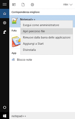 Trovare percorso file su Windows 10